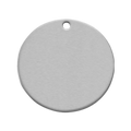 Personalised deep-engraved stainless steel round pet ID tag