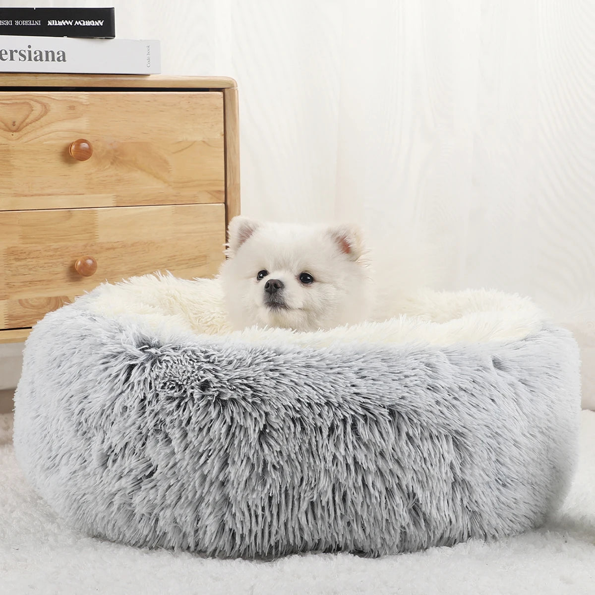 Anti-Anxiety Calming Donut Bed for Dogs