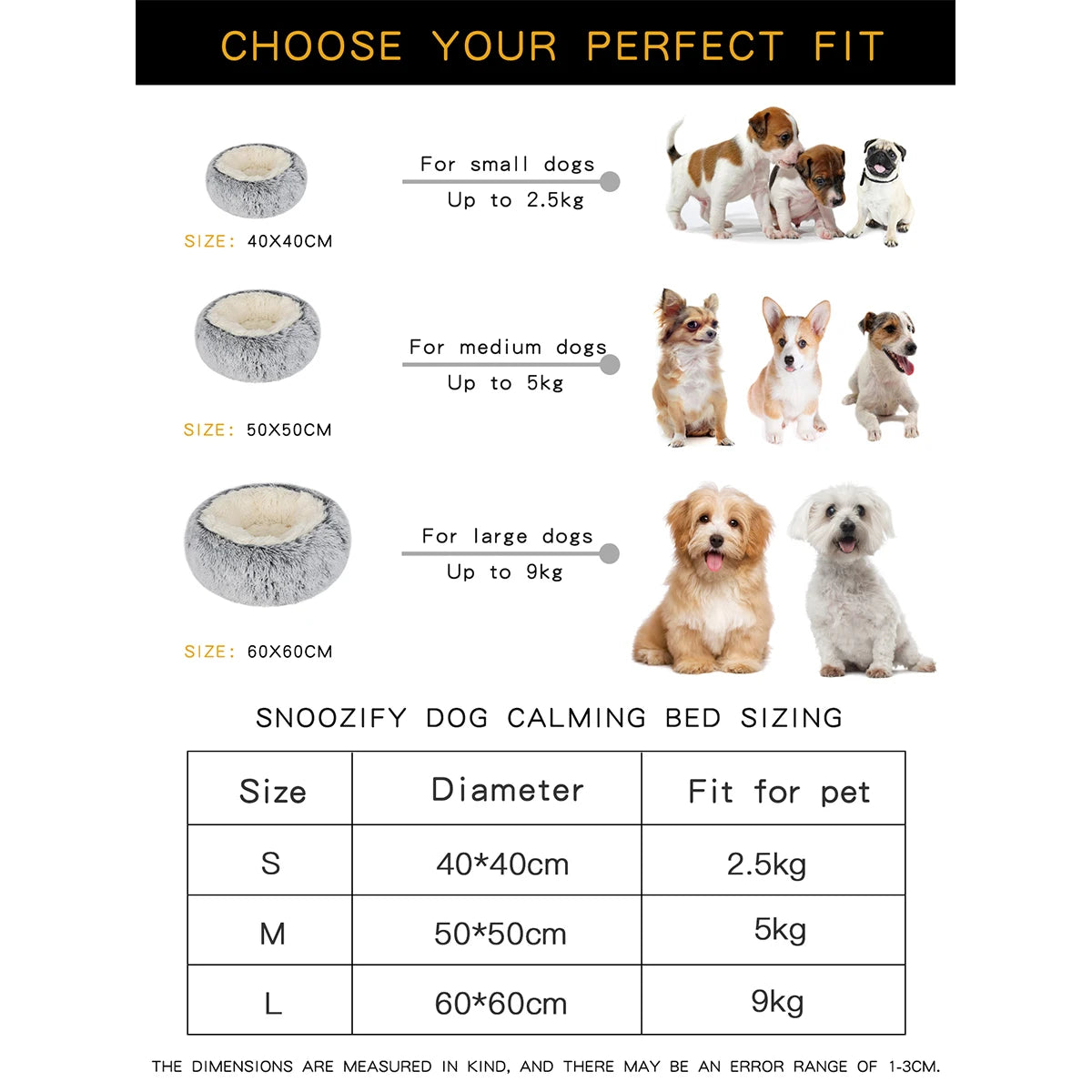 Anti-Anxiety Calming Donut Bed for Dogs